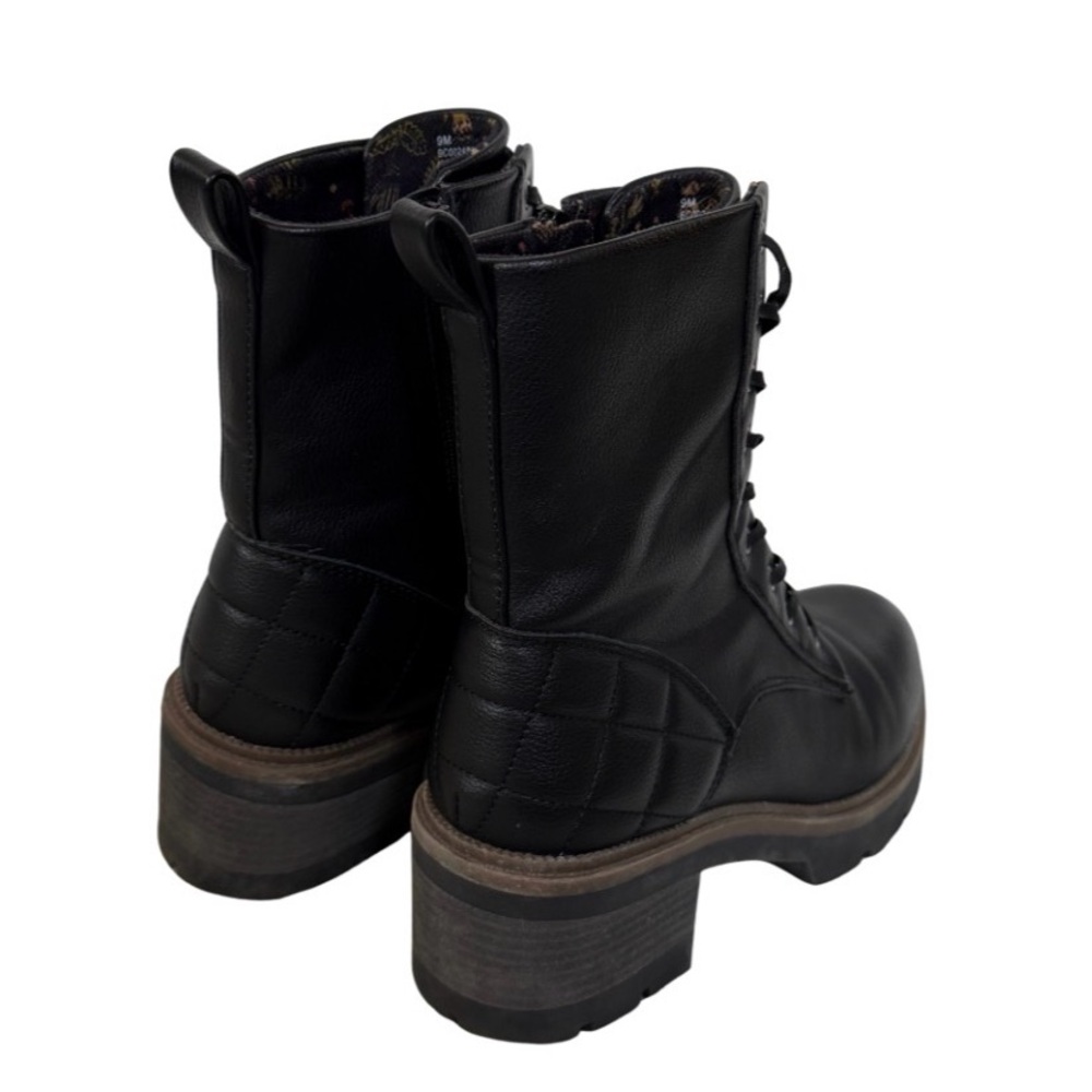 B.O.C Born Concept Black Combat Boots - Picture 4 of 6